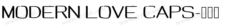 MODERN LOVE CAPS字体转换